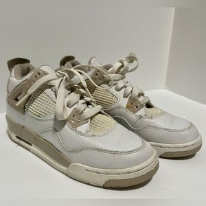 Air Jordan 4 Retro Linen Size 4.5 Youth